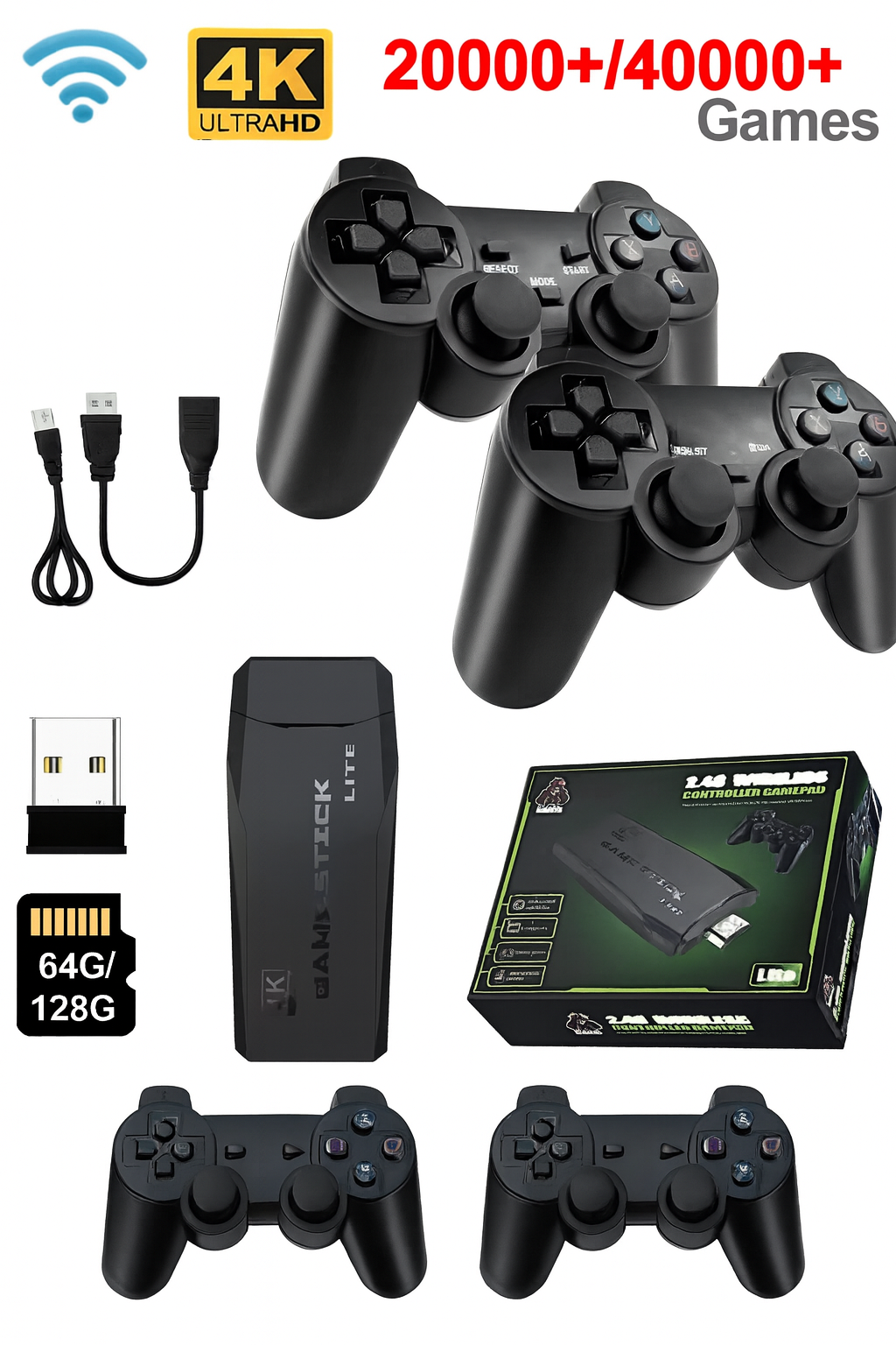 Przenośnia Konsola Retro 3 tysiące gier + 2PADy