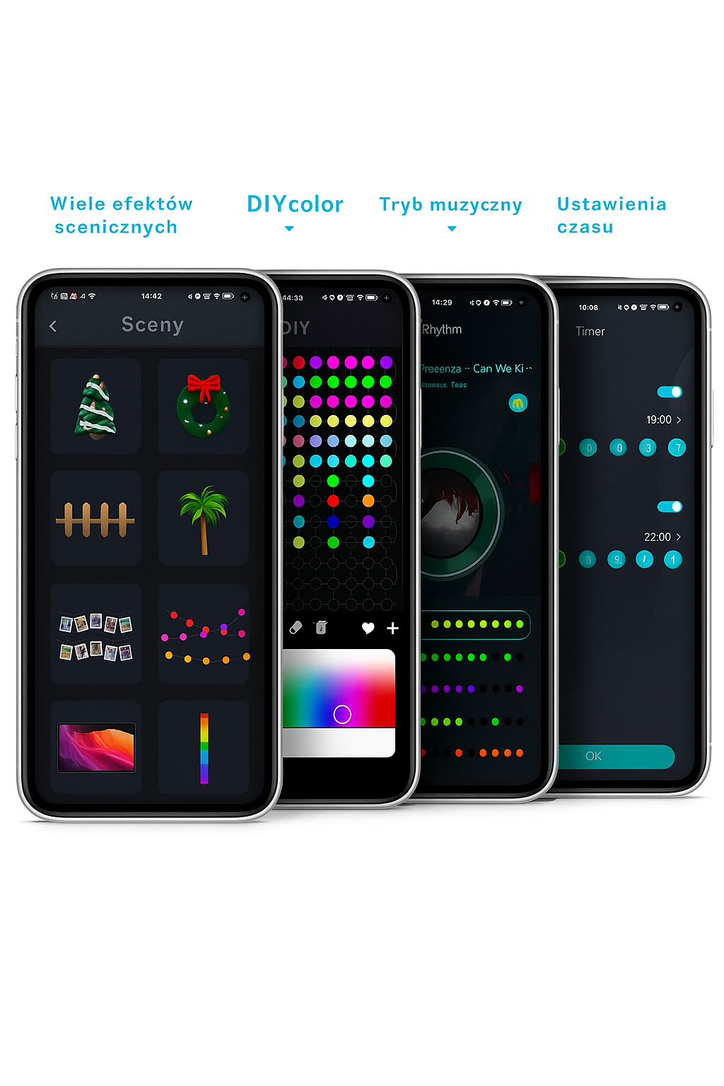 Inteligentne Lampki Choinkowe