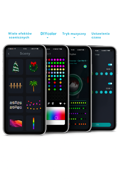 Inteligentne Lampki Choinkowe