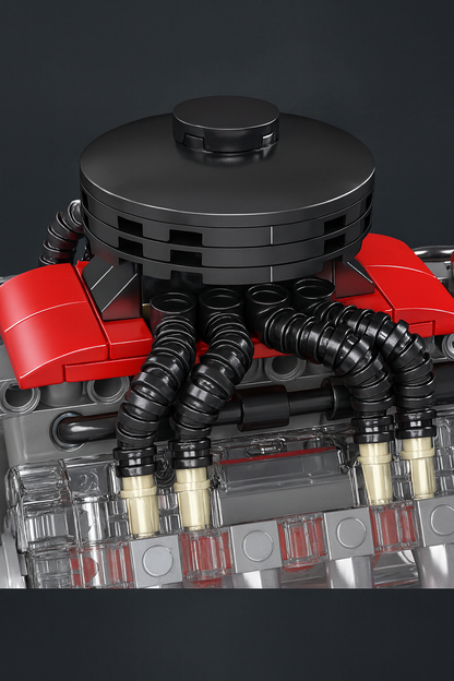 Silnik v8 - Zestaw  487 Klocków